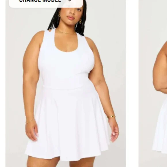 white christmas dresses Archetype Strapless Mini Dress White main image 0